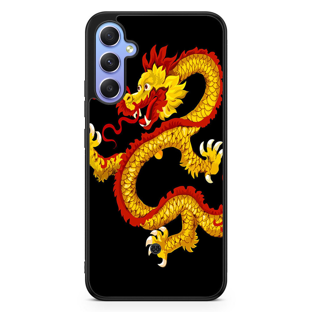 Samsung Galaxy A34 5G Case - Yellow Dragon