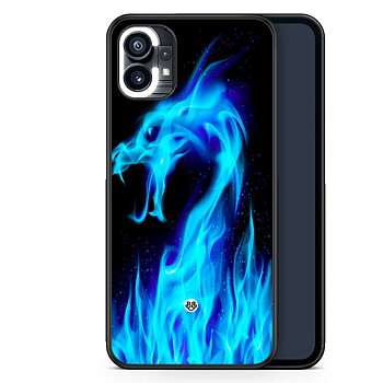 Nothing Phone (1) Case - Blue Flames Dragon