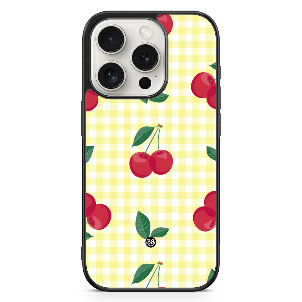 iPhone 15 Pro Case - SUMMER GARDEN - Cherry Kiss