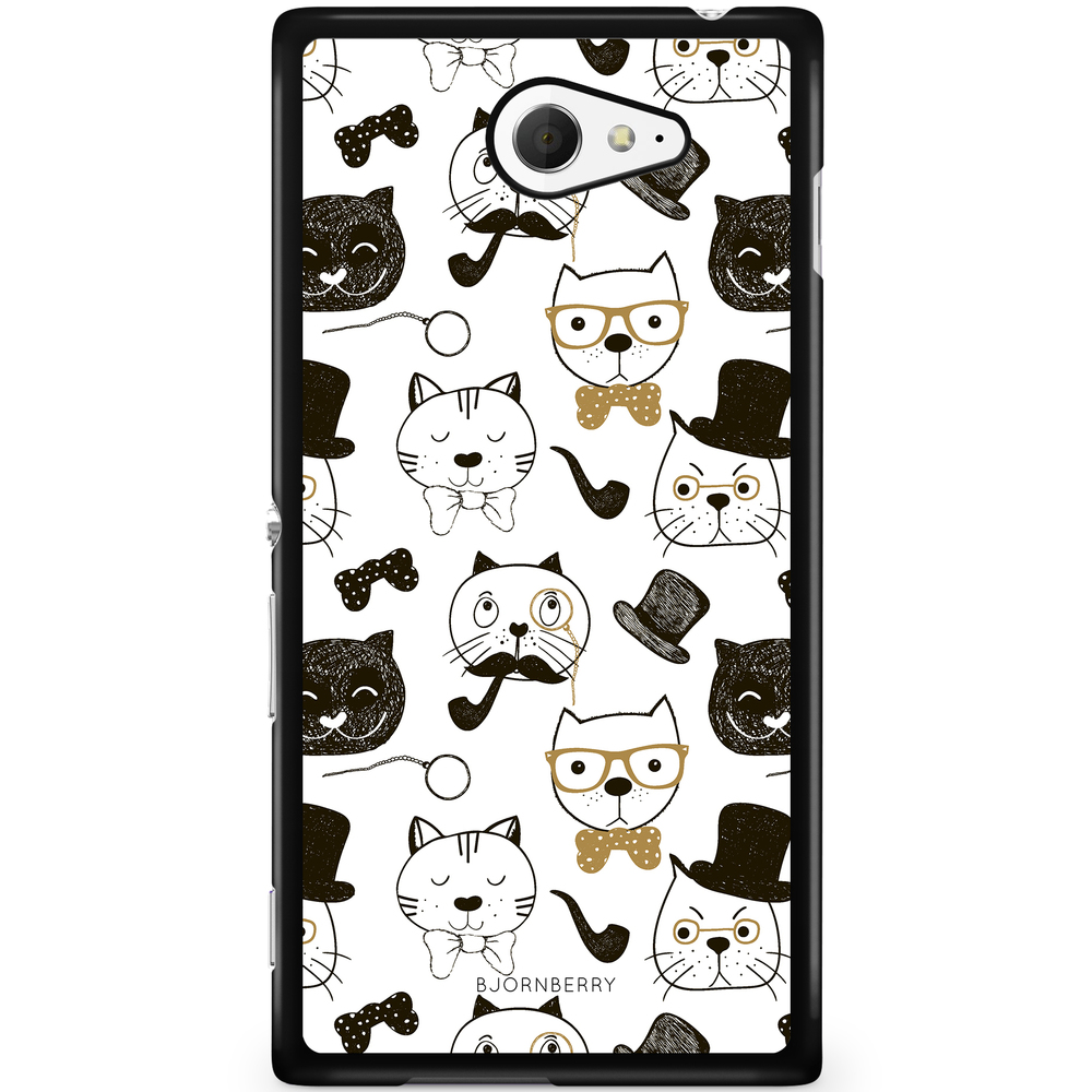 Sony Xperia M2 Aqua Case - Cartoon Cats