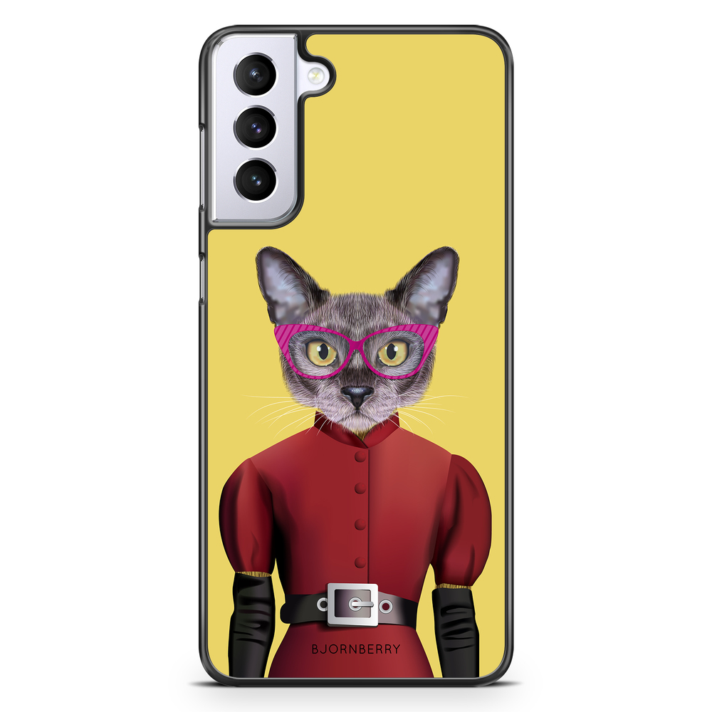 Samsung Galaxy S21 Plus Case - Hipster Cat