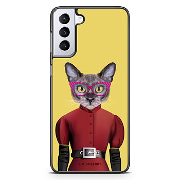 Samsung Galaxy S21 Plus Skal - Hipster Katt