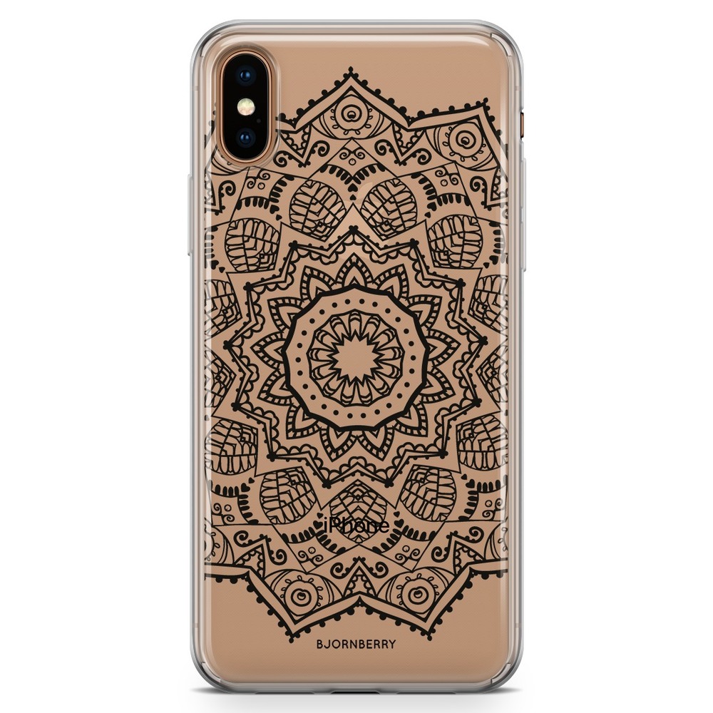 iPhone Xs Max Fashion Case - Black Mandala