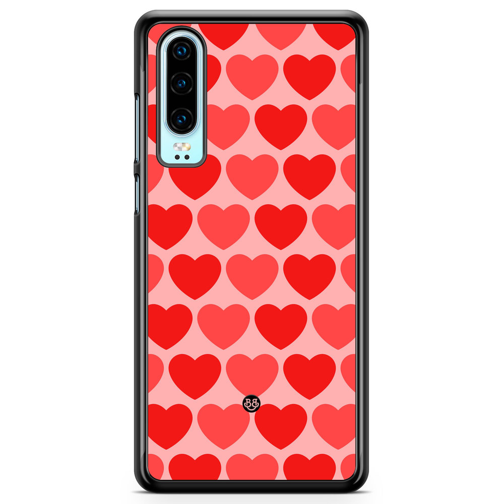 Huawei P30 Case - Red Hearts