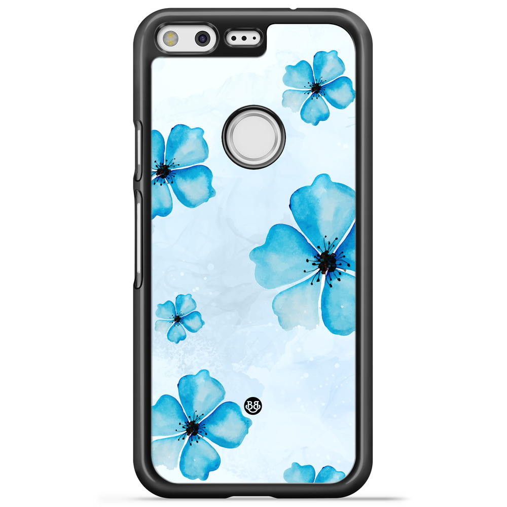 Google Pixel Case - WILD BLOOM - Blue Bloom