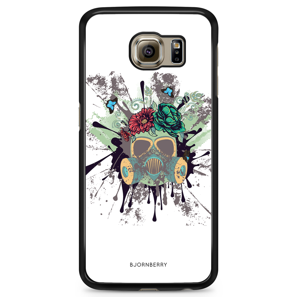Samsung Galaxy S6 Edge+ Case - Gas Mask Flowers