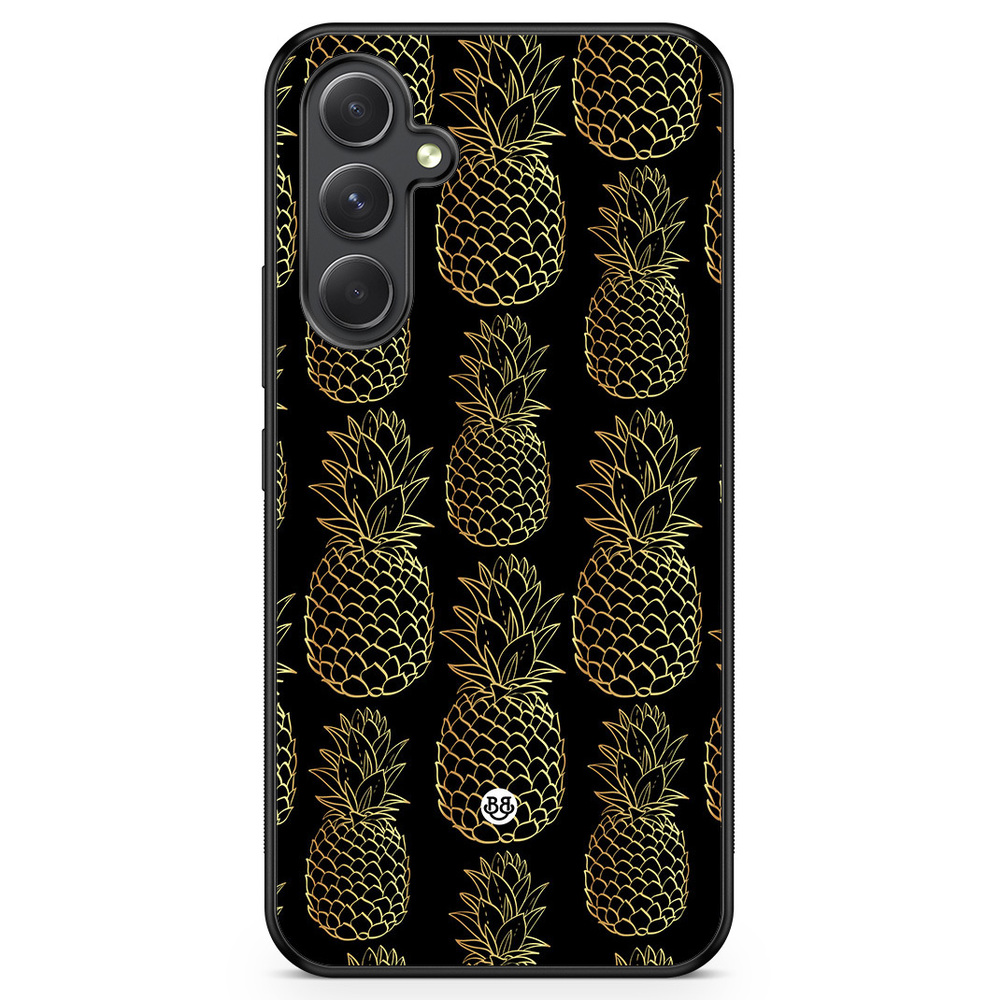 Samsung Galaxy A54 5G Case - Gold Pineapples