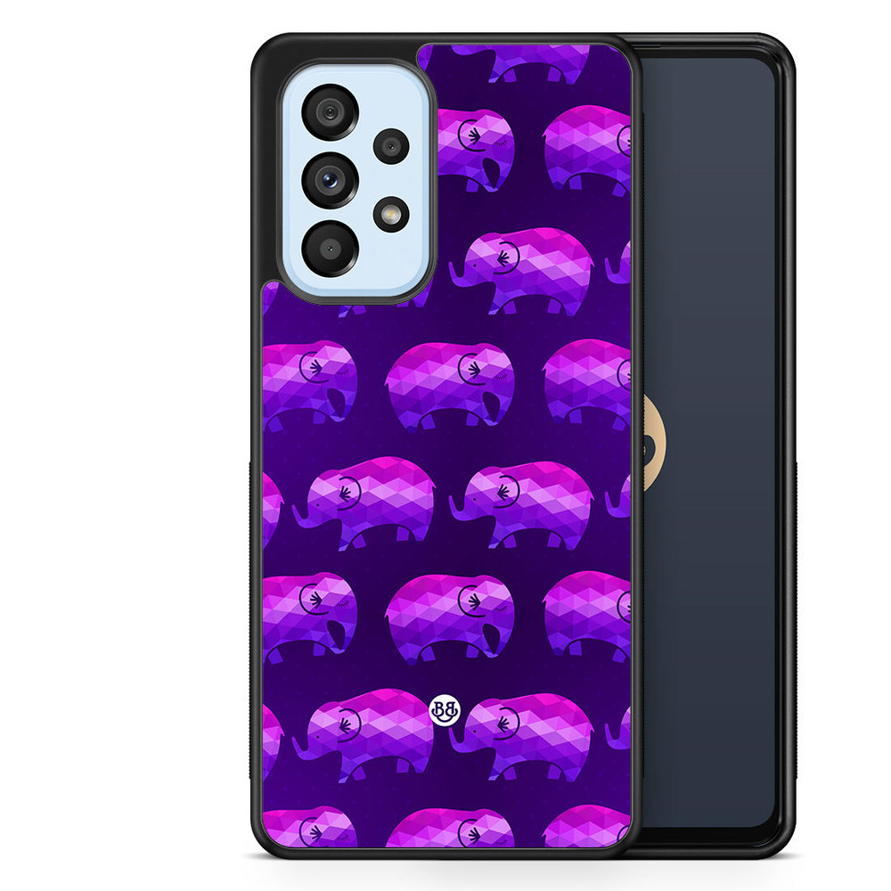 Samsung Galaxy A53 5G Case - Purple Elephants