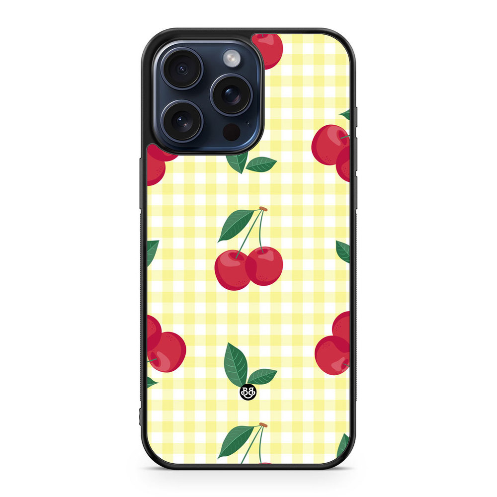 iPhone 15 Pro Max Case - SUMMER GARDEN - Cherry Kiss