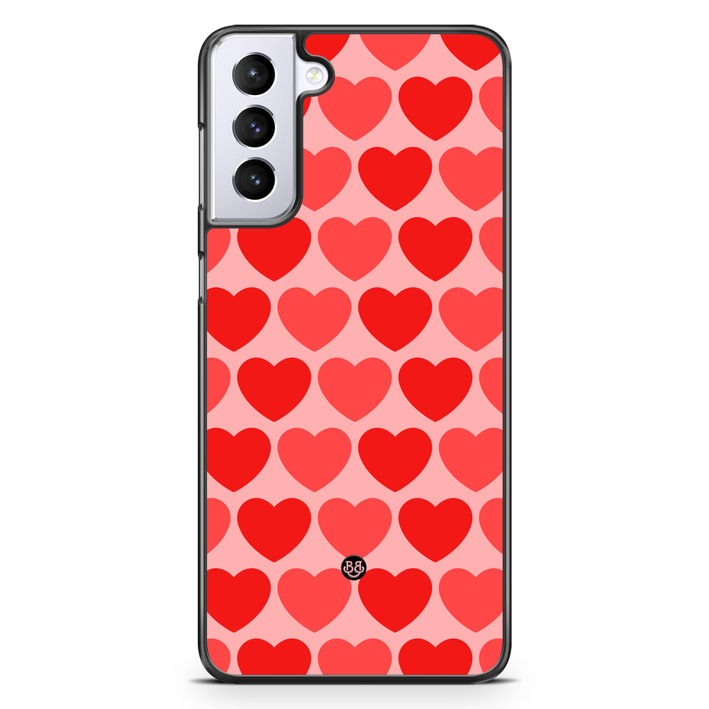 Samsung Galaxy S21 Plus Case - Red Hearts