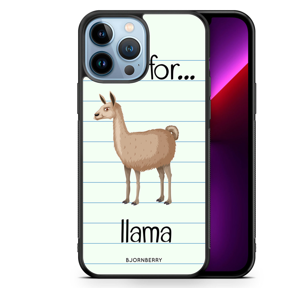 iPhone 13 Pro Max Case - L Is For Llama