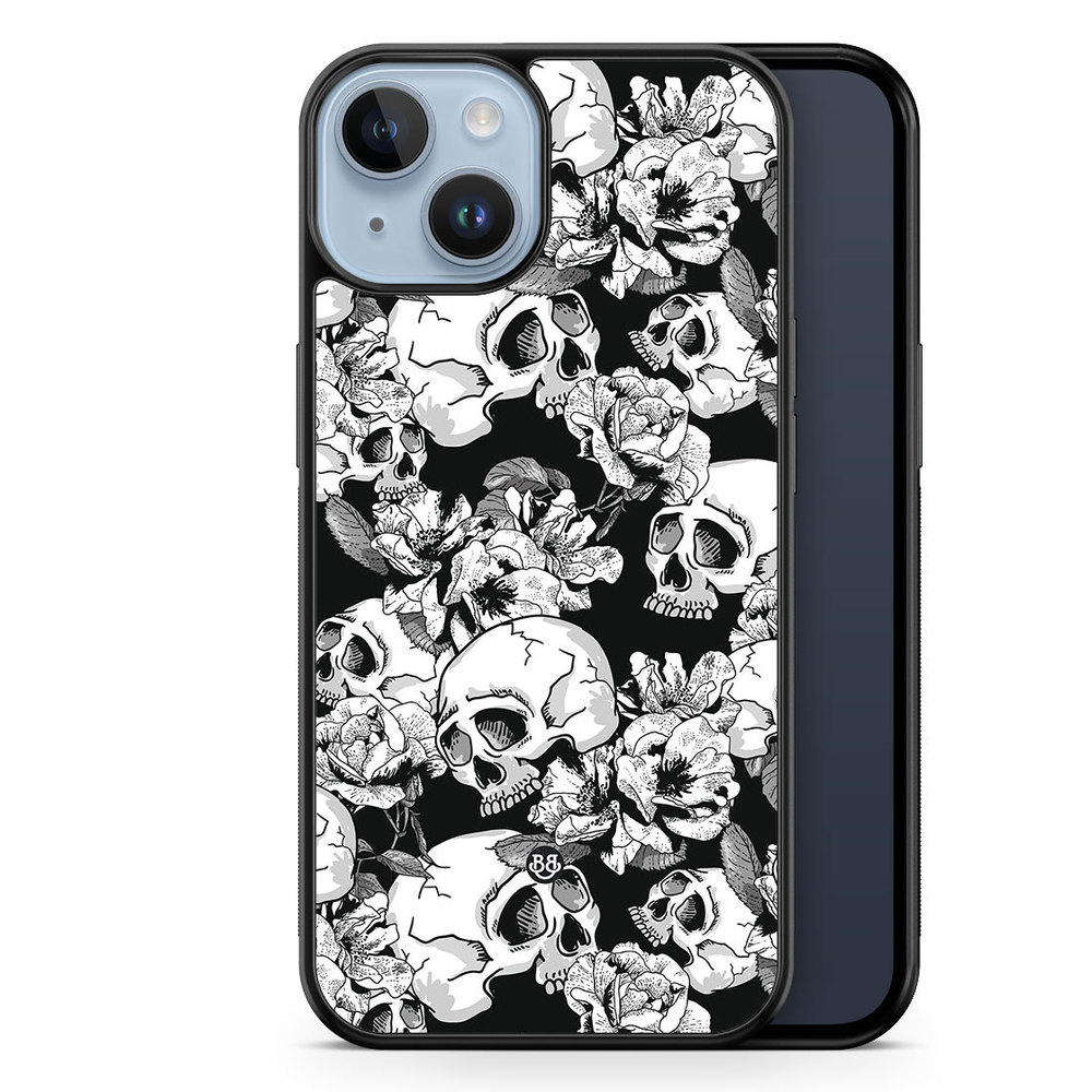 iPhone 14 Plus Case - Skull & Roses