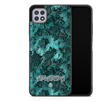 Samsung Galaxy A22 4G Custom Case - Green Name