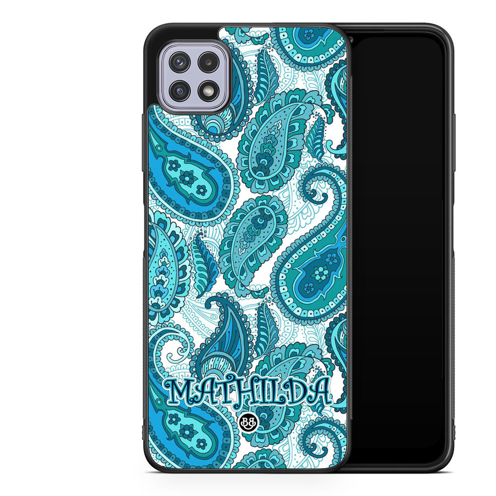 Samsung Galaxy A22 4G Custom Case - Paisley Name