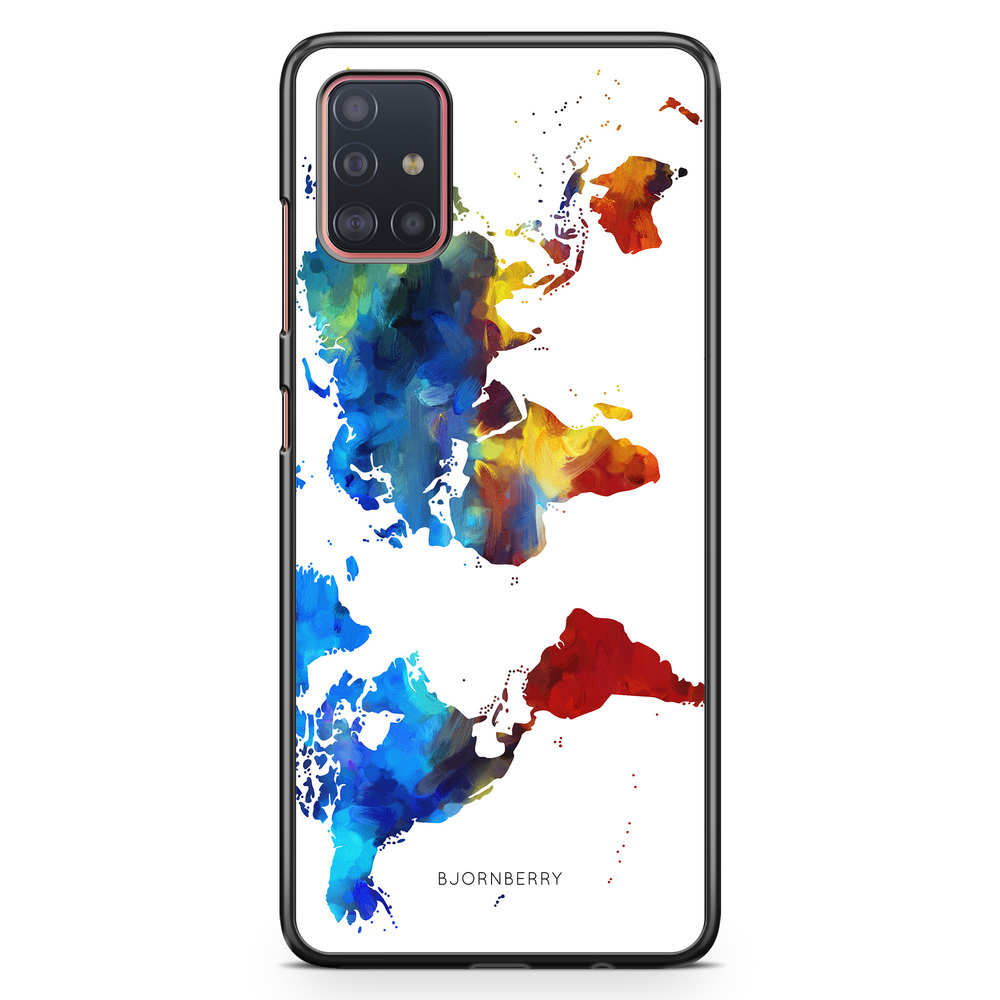 Samsung Galaxy A51 Case - World Map