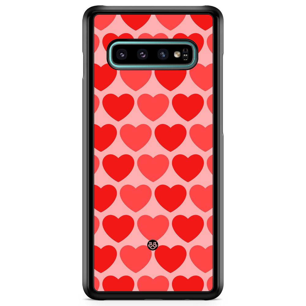 Samsung Galaxy S10 Plus Case - Red Hearts