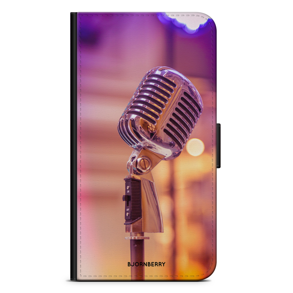 Samsung Galaxy J6 Wallet Case - Old Microphone