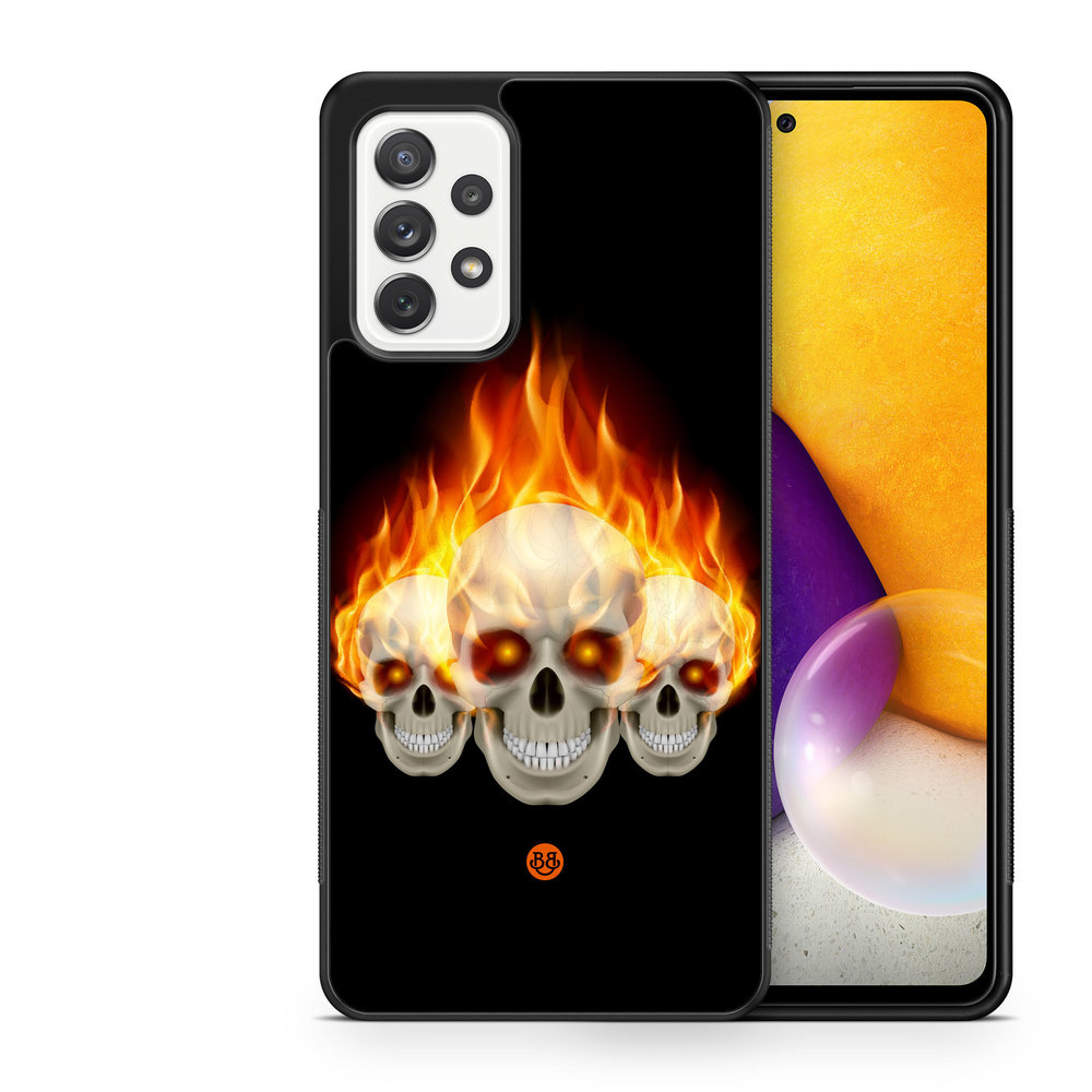 Samsung Galaxy A52/A52s 5G Case - Flames Skulls