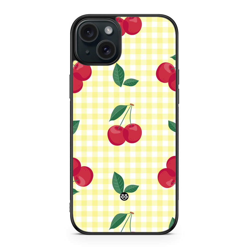 iPhone 15 Plus Case - SUMMER GARDEN - Cherry Kiss
