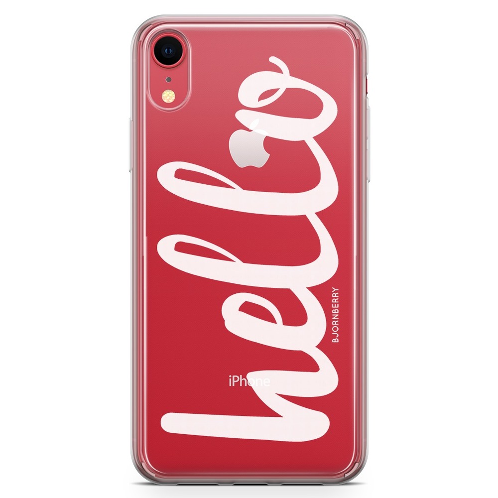 iPhone XR Fashion Case - Hello White