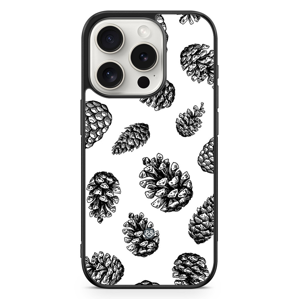 iPhone 15 Pro Case - Pine Cone Pattern