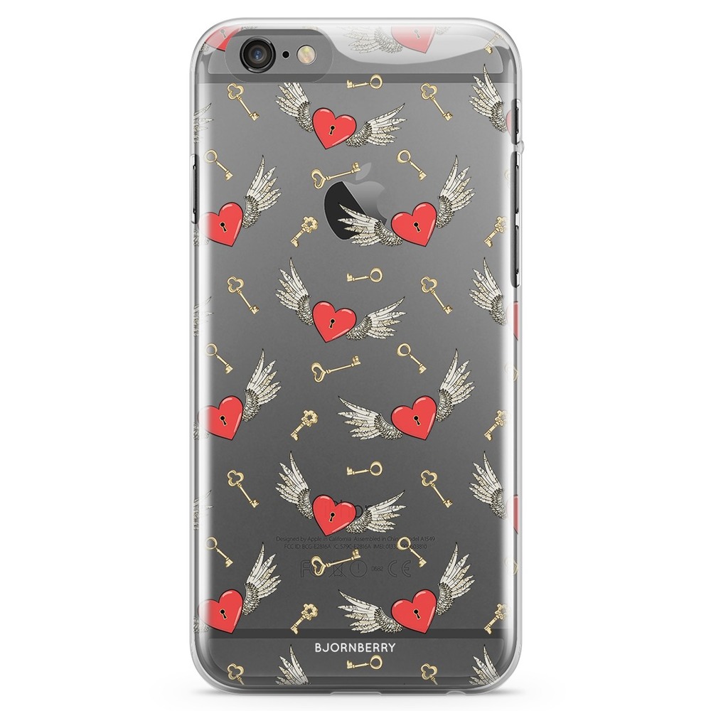 iPhone 6/6s TPU Case - Hearts 'n Wings