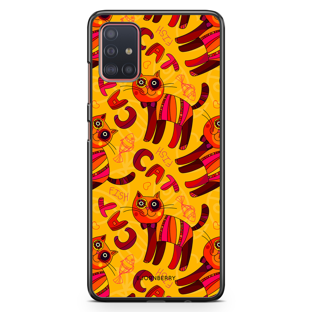 Samsung Galaxy A51 Case - Cat & Fish