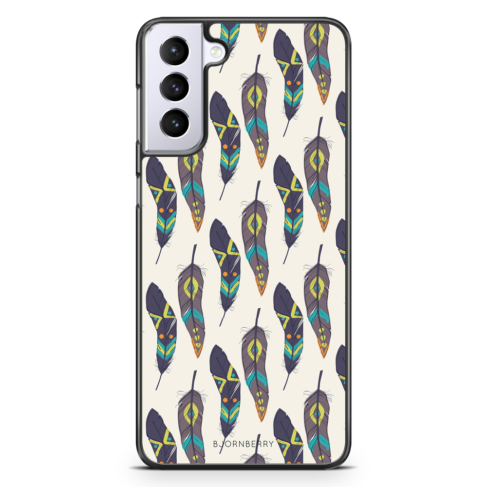 Samsung Galaxy S21 Plus Case - Ethnic Feathers