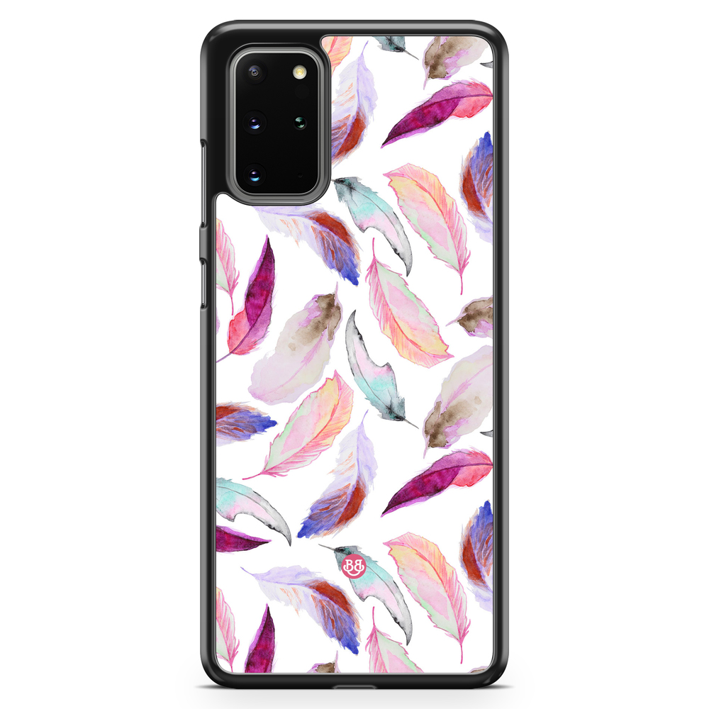 Samsung Galaxy S20 Plus Case - Watercolor Feathers