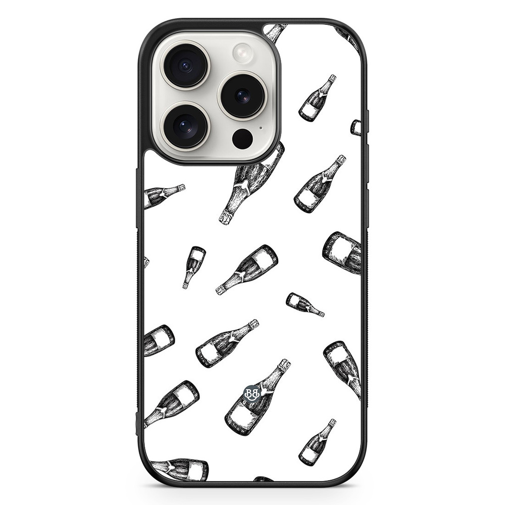 iPhone 15 Pro Case - Champagne Pattern