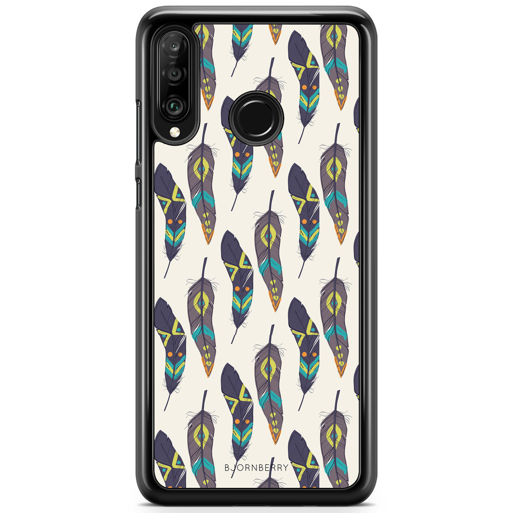 Huawei P30 Lite Case - Ethnic Feathers