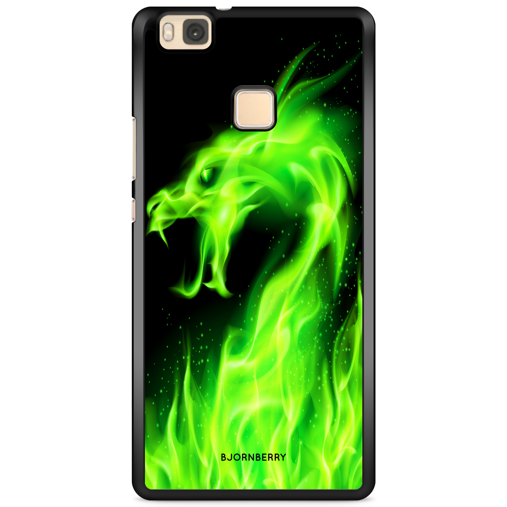 Huawei P9 Lite Case - Green Flames Dragon