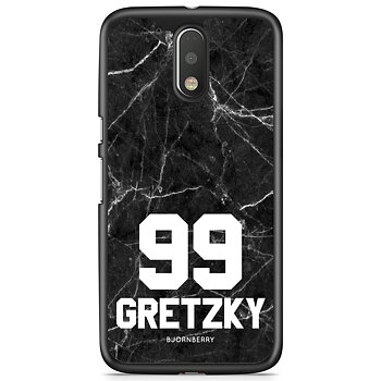 Moto G4/G4 Plus Case Custom - Black Marble Number