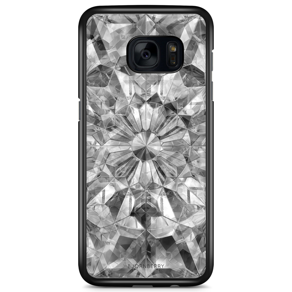 Samsung Galaxy S7 Edge Case - Grey Crystals