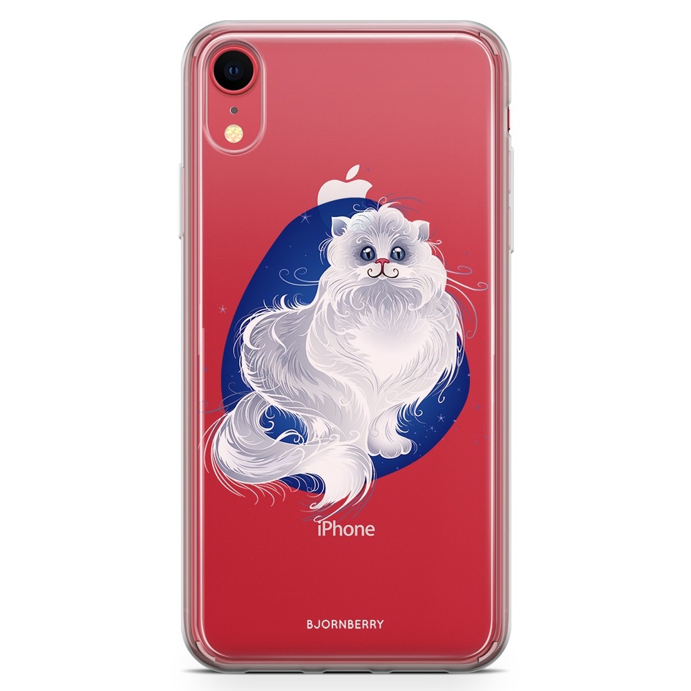 iPhone XR Fashion Case - White Cat