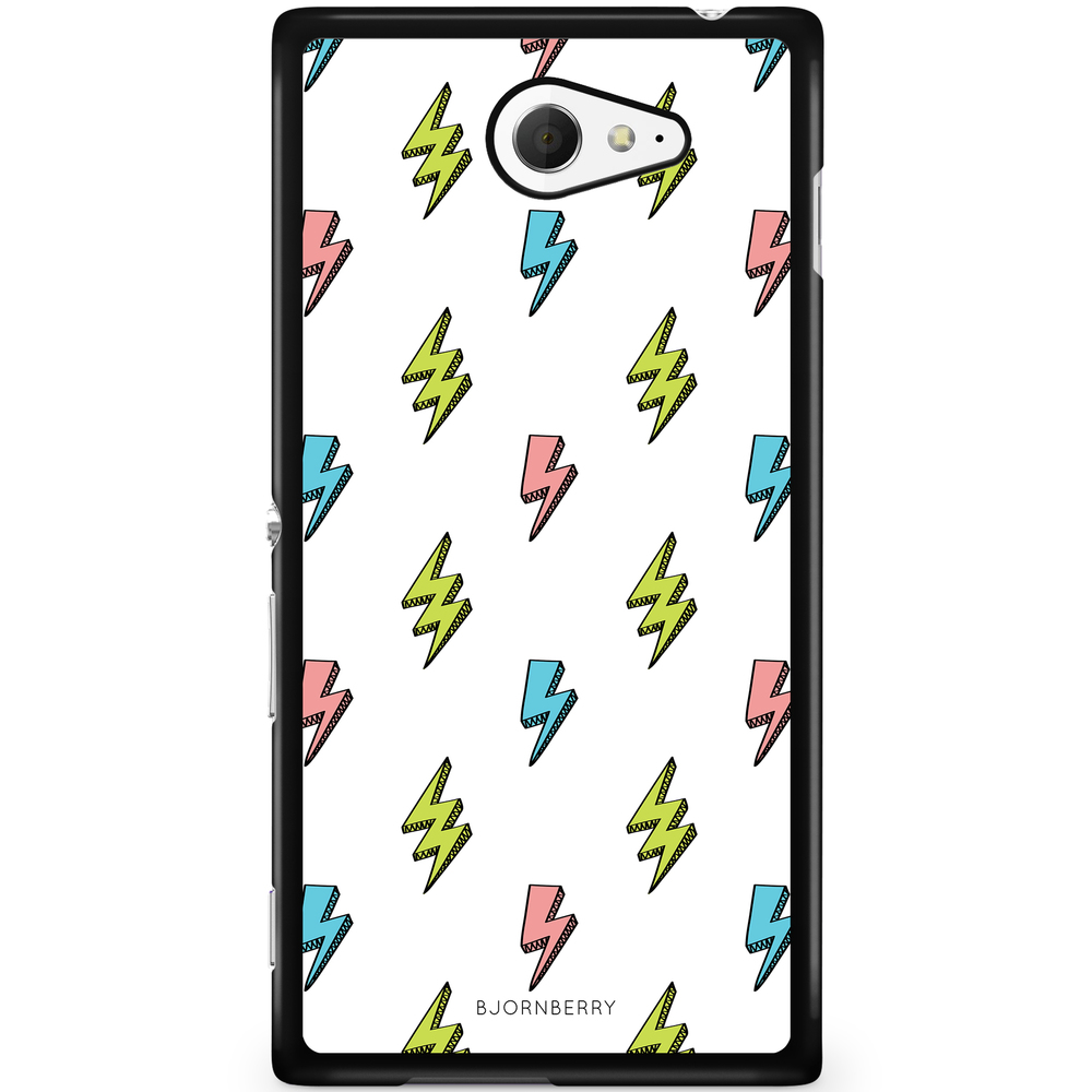 Sony Xperia M2 Aqua Case - Lightning Bolts