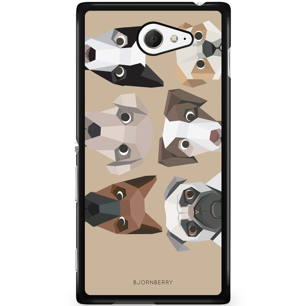 Sony Xperia M2 Aqua Case - Cute Dogs
