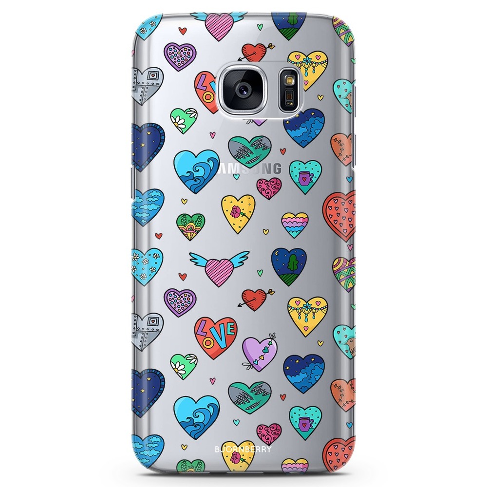 Samsung Galaxy S6 Edge TPU Case - Hearts