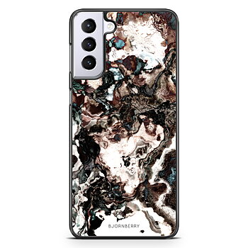 Samsung Galaxy S21 Plus Skal - Brun Marmor