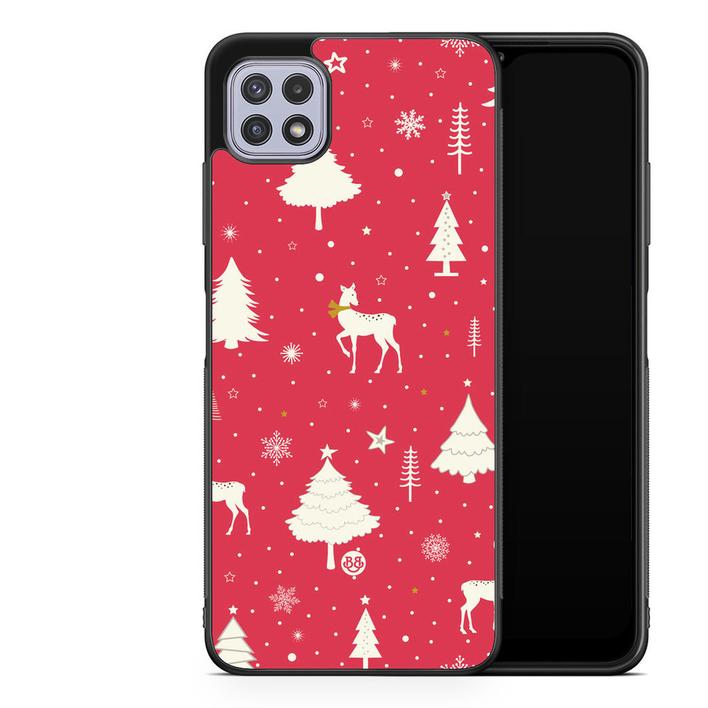 Samsung Galaxy A22 4G Case - Red Christmas
