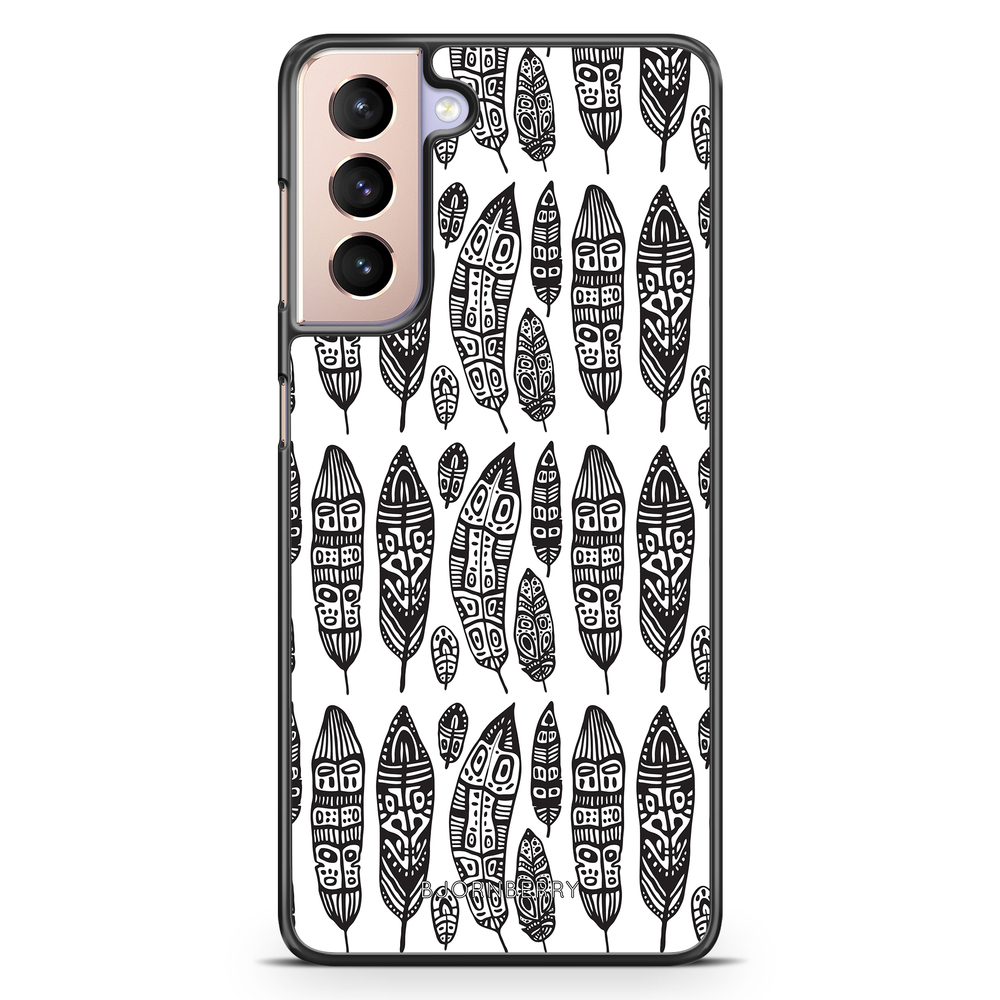 Samsung Galaxy S21 Case - Vintage Feathers
