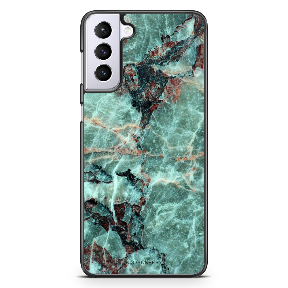Samsung Galaxy S21 Plus Case - Green Marble