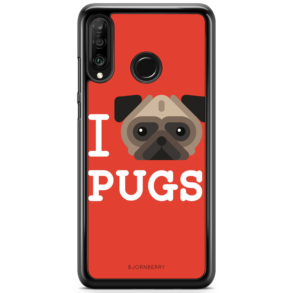 Huawei P30 Lite Case - I Love Pugs