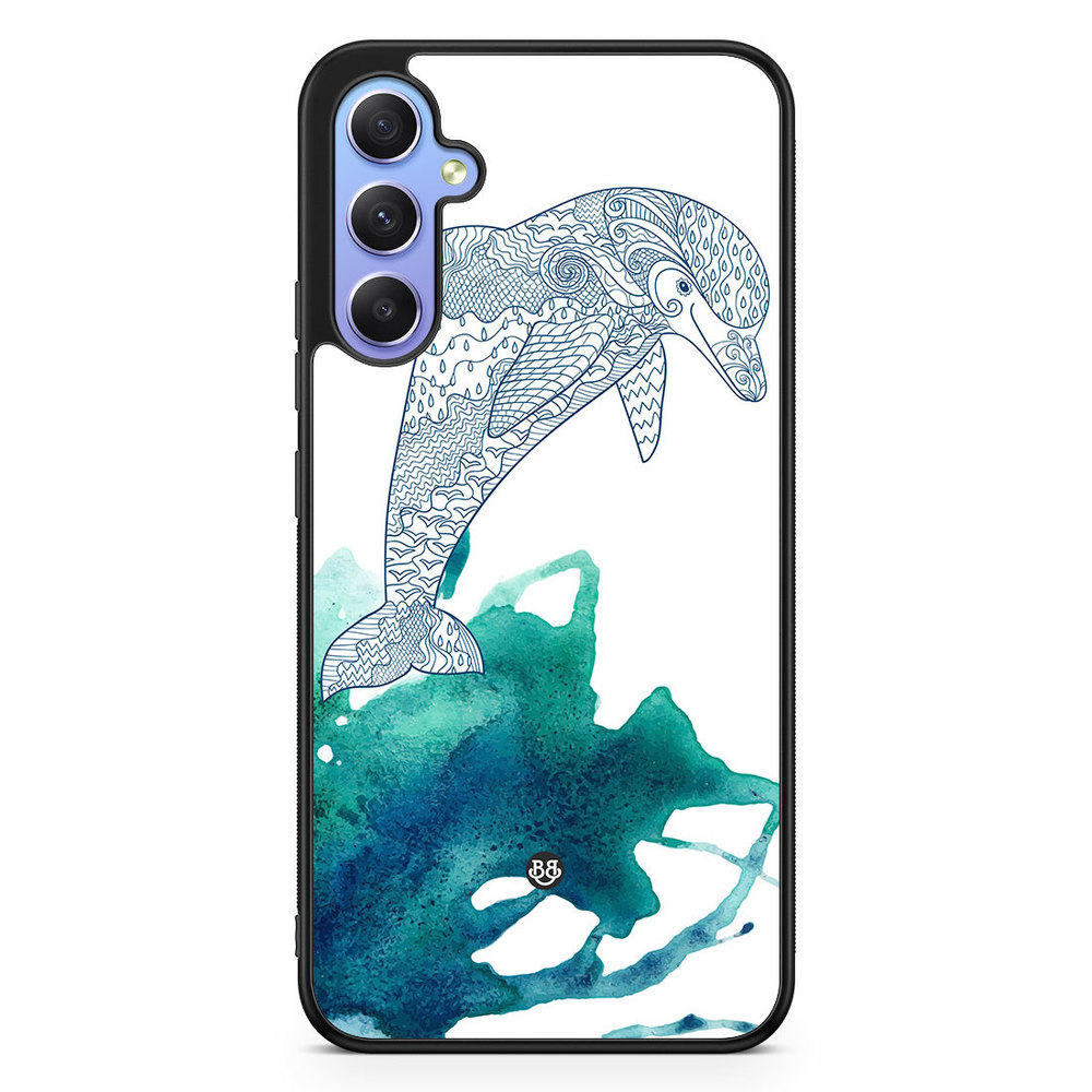 Samsung Galaxy A34 5G Case - Mandala Dolphin
