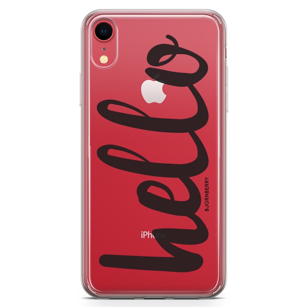 iPhone XR Fashion Case - Hello Black