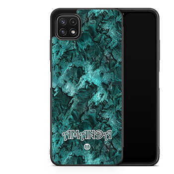 Samsung Galaxy A22 5G Custom Case - Green Name