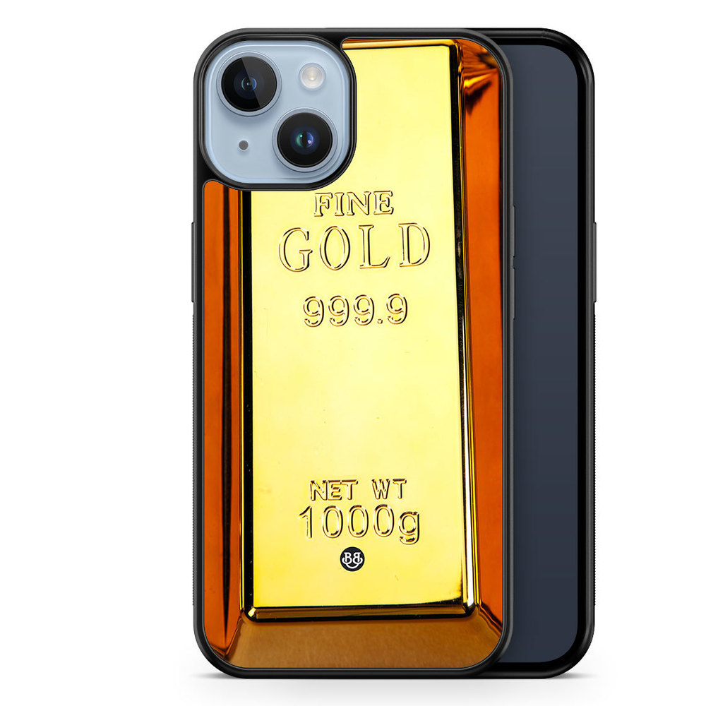 iPhone 14 Plus Case - Gold brick