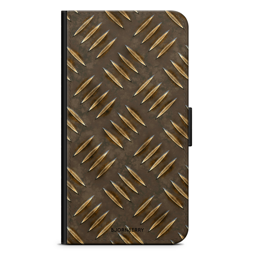 Samsung Galaxy J6 Wallet Case - Steel Pattern