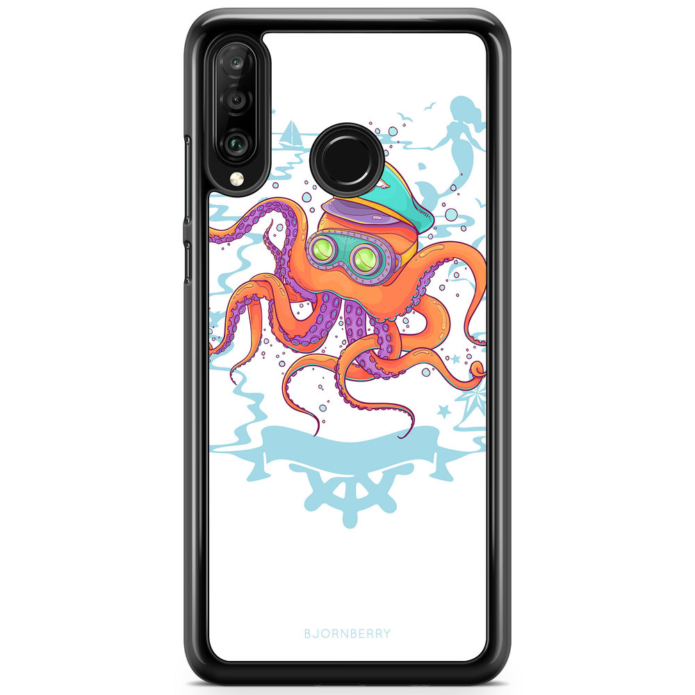 Huawei P30 Lite Case - Captain Octopus