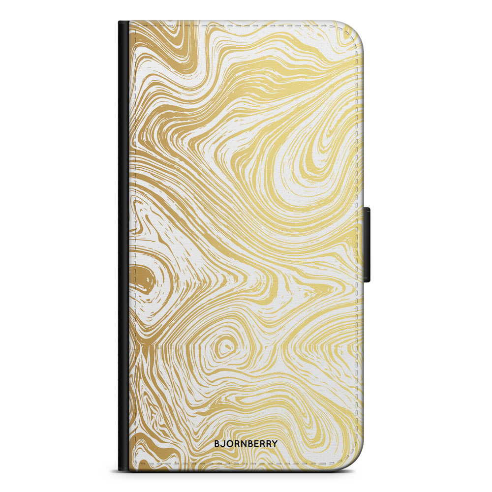 Samsung Galaxy S20 Wallet Case - Gold Marble